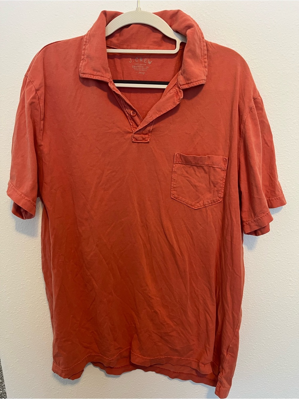 J. Crew Men’s Polo Shirt - Brick Red